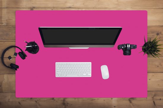 Tapis de souris xxl - Tapis de souris - Fuchsia - Uni - Tapis de souris Gaming - Grand tapis de souris - 120x80 cm - Sous-main