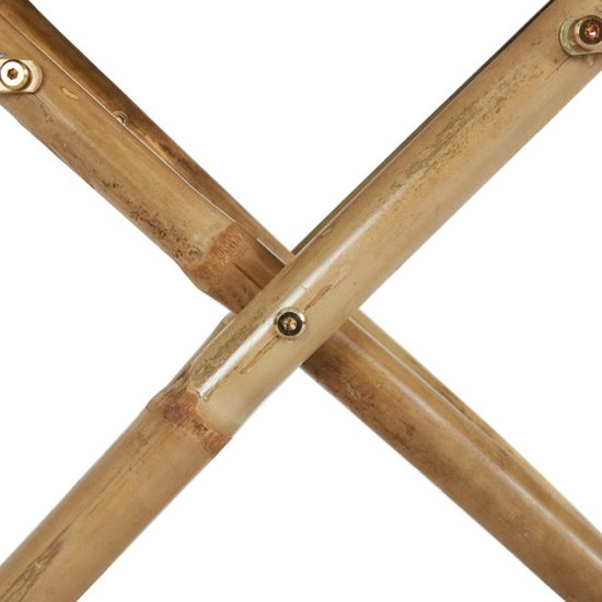 vidaXL - Regisseursstoelen - 2 - st - inklapbaar - blauw - bamboe - en - stof van Vidaxl — afbeelding 3