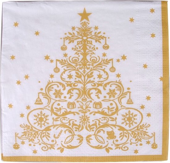 Serviette De Réveillon Papier Serviettes En Papier à Pois Dorés - Lot De 60 - 33x33 Cm - Parfait Pour Fêtes Et événements Serviette Papier Doré