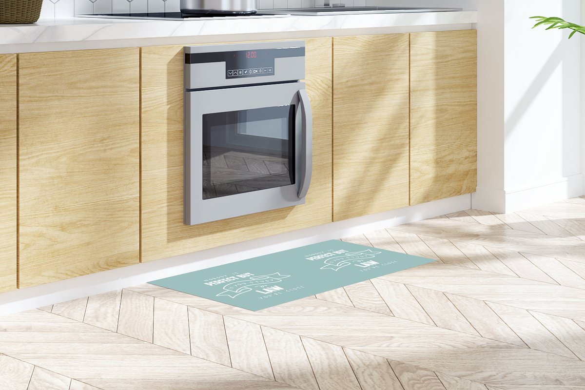 KitchenYeah Keukenloper - Loper keuken - Quotes - Studeren - Rechten - 120x50 cm - Keukenloper vinyl Multicolor