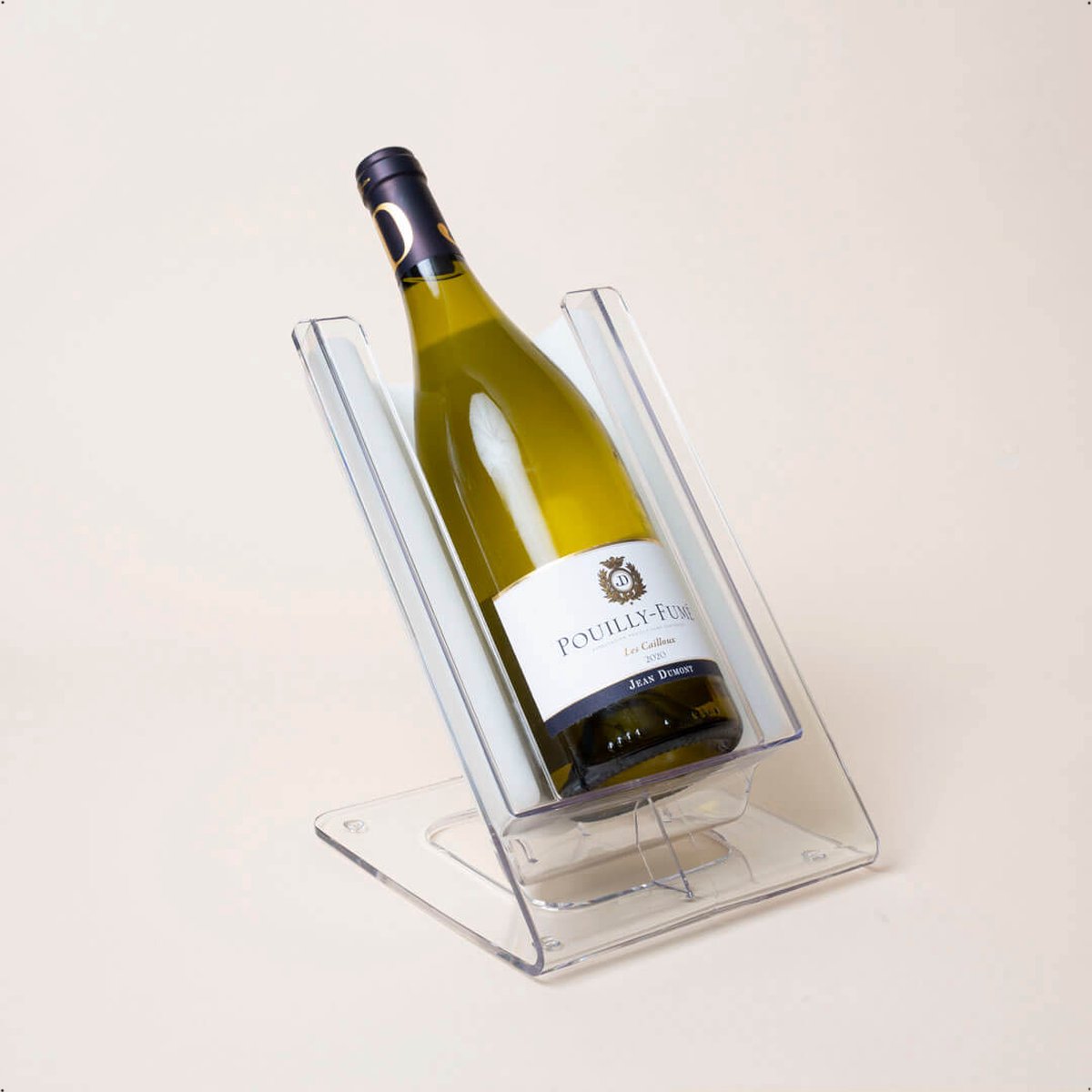 Seizoenstunter - wijnkoeler - innovatieve koeler - inclusief koelelement - transparant