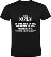 Martijn Heren t-shirt | verjaardagkado | verjaardag kado | grappig | jarig | cadeau | Zwart