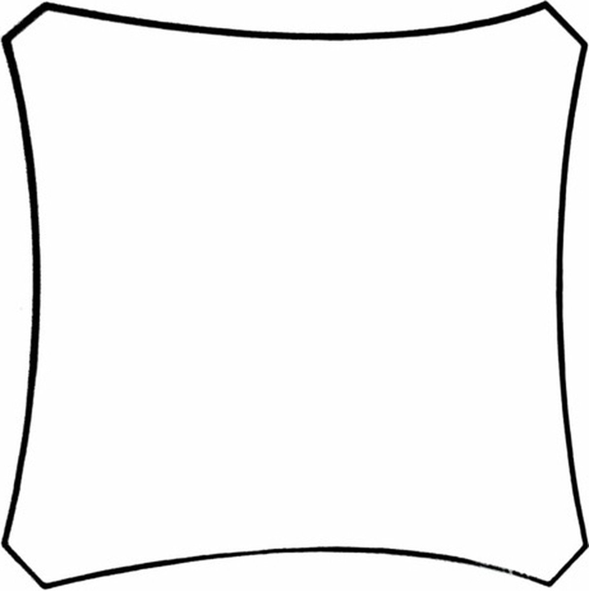 vidaXL - Zonnezeil - Crème - 3.6 x 3.6 m | Leen Bakker vidaXL - Zonnezeil - Crème - 3.6 x 3.6 m | Leen Bakker