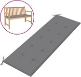 vidaXL - Tuinbankkussen - 150x50x4 - cm - oxford - stof - grijs