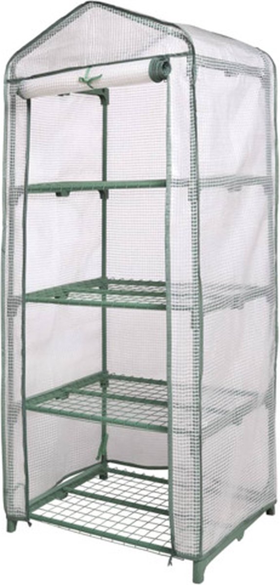 Talen Tools Nature Serre de jardin - H160 x 69 x 49cm - avec 4 étagères
