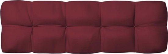 vidaXL Coussin de canapé de jardin 120x40x12 cm Tissu rouge vin