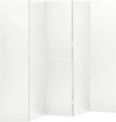vidaXL-Kamerscherm-met-5-panelen-200x180-cm-staal-wit