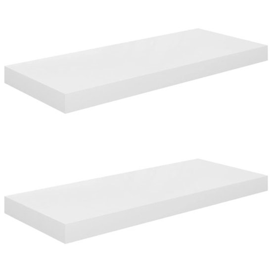 vidaXL Wandschappen zwevend 2 st 60x23,5x3,8 cm MDF zwart
