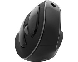 DELTACO OFFICE DELO-0320 Draadloze ergonomische muis - Rechtshandig - Zwart