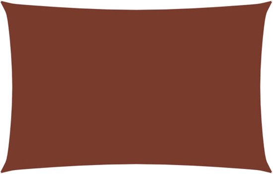 vidaXL Parasol rectangulaire 6 x 8 m Tissu Oxford Terre cuite