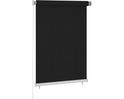 vidaXL - Rolgordijn - voor - buiten - 105(B)x140(H) - cm - zwart