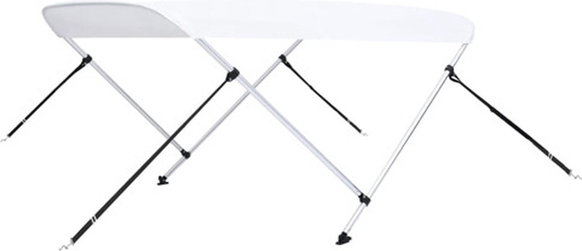 vidaXL - Biminitop - 2-boogs - 150x120x110 - cm - wit
