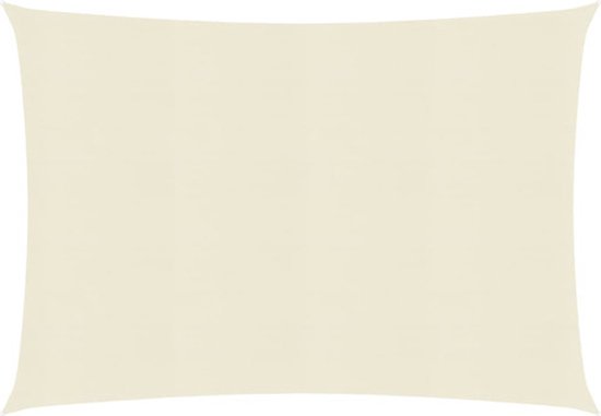 vidaXL - Zonnezeil - 160 - g/m² - 3x4 - m - HDPE - crèmekleurig