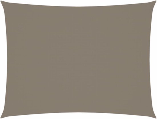 vidaXL Voile d'ombrage rectangulaire 6 x 8 m Tissu Oxford Taupe