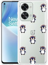 OnePlus Nord 2T Hoesje Chillin like a penguin - Designed by Cazy