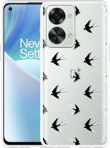 OnePlus Nord 2T Hoesje Swallows - Designed by Cazy