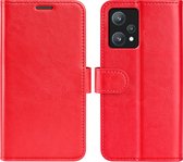 OnePlus Nord CE 2 Lite Hoesje - MobyDefend Wallet Book Case (Sluiting Achterkant) - Rood - GSM Hoesje - Telefoonhoesje Geschikt Voor OnePlus Nord CE 2 Lite