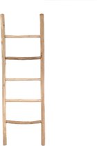Teakea - Teakhouten decoratie ladder | Naturel Eiken-Look| 50x5x175