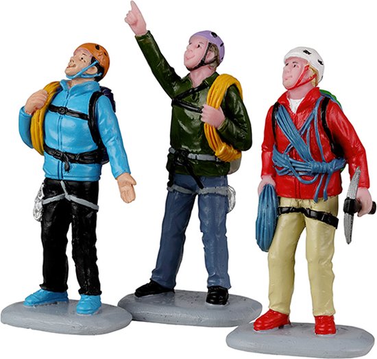 Lemax - Vertical Mountain Climbers, Set Of 3 - Kersthuisjes & Kerstdorpen