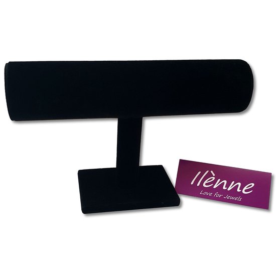 Ilènne - Armbanden & horloge houder / display - 1 rol - Zwart velours - 22,5x7x13,5 cm - Ilenne