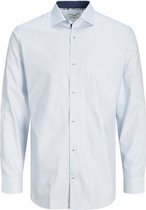Jack & Jones Overhemd Jprblaroyal Detail Shirt L/s Noos 12215447 White/slim Fit Mannen Maat - M