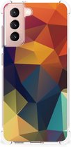 Hoesje maken Geschikt voor Samsung Galaxy S21 FE GSM Hoesje met doorzichtige rand Polygon Color