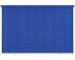 vidaXL - Rolgordijn - voor - buiten - 355(B)x230(H) - cm - HDPE - blauw