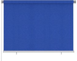 vidaXL - Rolgordijn - voor - buiten - 205(B)x140(H) - cm - HDPE - blauw
