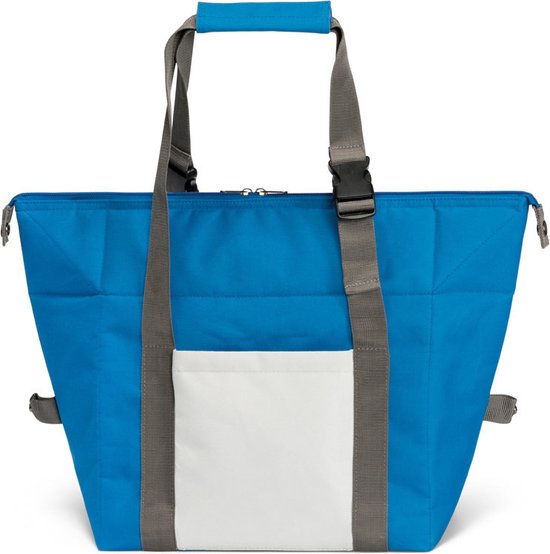 Strand/picknick isolatie koeltas blauw 15 liter/38 x 33 x 18 cm met 6x stuks koelelementen van 500 gram van Nexo. — afbeelding 3