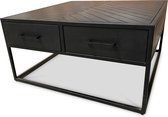 Recife Visgraat salontafel zwart 80 cm