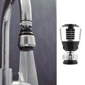 Tête de robinet pivotante | Robinet Lavabo La vaisselle | Arroseur | Rotatif | Tête de robinet argent | Régulateurs de jet | Fixation de robinet | HAUT