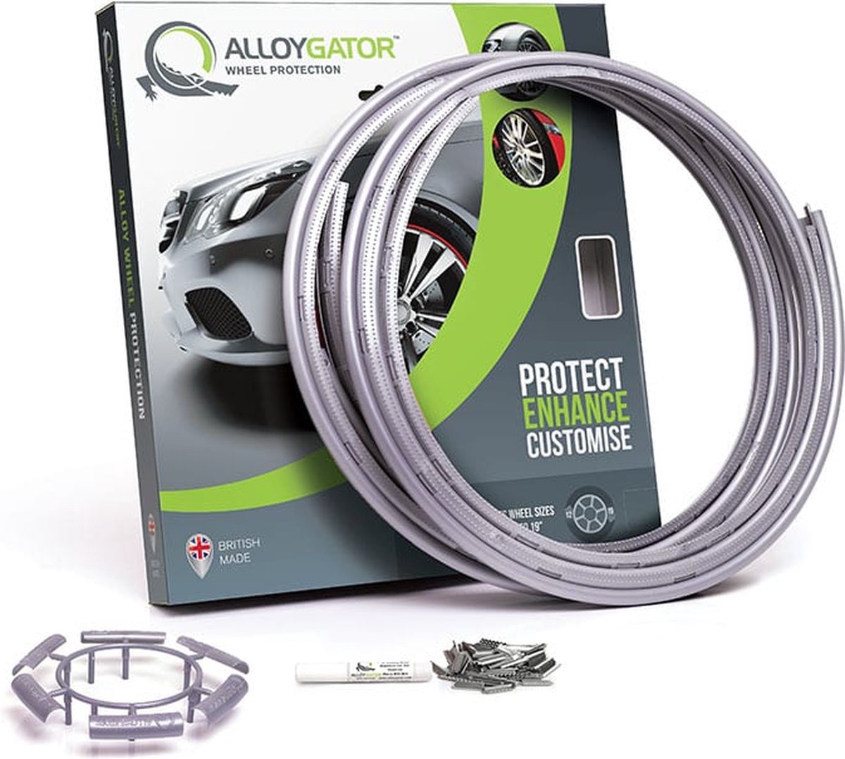 AlloyGator Velgbescherming | Zilver | 12-19 inch (Inter)