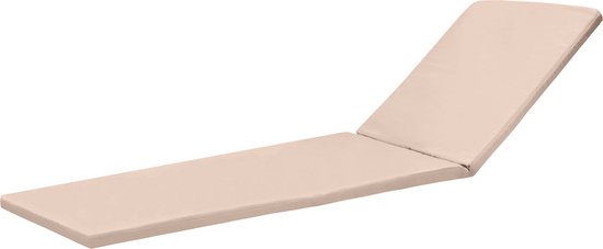 Ligstoel Kussens Dikke Vervangende Kussen 170x53x8 Cm - Zwart - Antislip Voor Tuinstoelen