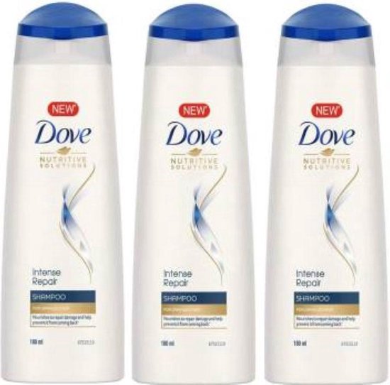 Dove Shampoo Intensive Repair Keratin Voordeelverpakking 3 x 250 ml