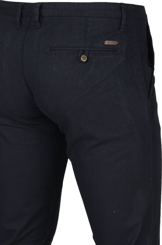 Convient Chino Motif Bleu Foncé - taille 46