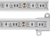 LED strip 100cm - Aluminium Profiel - IP65 - RGB - Male + female aansluiting