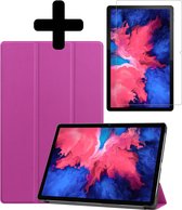Lenovo Tab P11 Plus Cover Luxe Case Book Case Cover avec protecteur d'écran - Violet