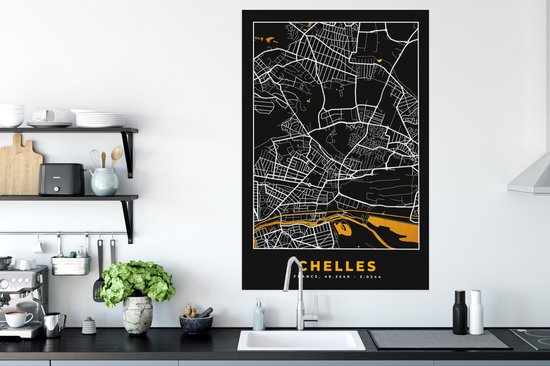 Affiche France - Chelles - Plan de ville - Plan - Carte - 80x120 cm