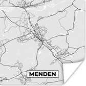 Poster Stadskaart - Duitsland - Menden - Kaart - Plattegrond - 75x75 cm
