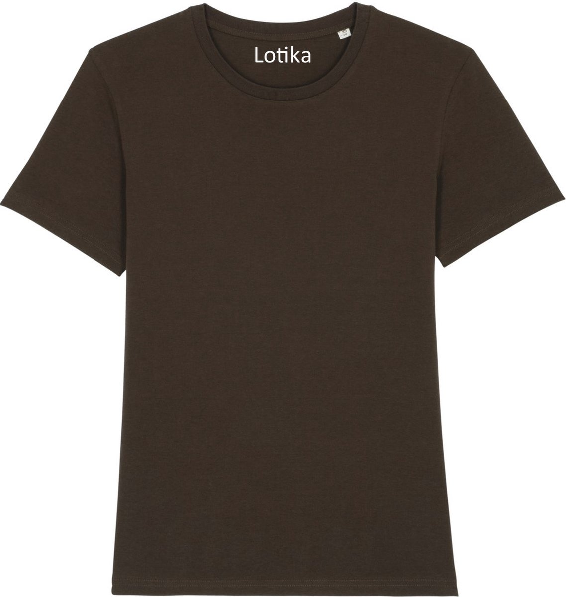 Lotika Daan T-shirt biologisch katoen deep chocolat