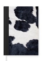 Carnet - Cahier d'écriture - Image d'une peau de vache noire et blanche - Carnet - Format A5 - Bloc-notes