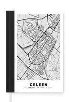 Carnet - Cahier d'écriture - Plan de la ville - Geleen - Grijs - Wit - Carnet - Format A5 - Bloc-notes - Carte
