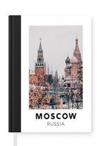 Notitieboek - Schrijfboek - Rusland - Moskou - Architectuur - Notitieboekje klein - A5 formaat - Schrijfblok