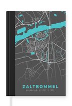 Notitieboek - Schrijfboek - Kaart - Zaltbommel - Plattegrond - Stadskaart - Notitieboekje klein - A5 formaat - Schrijfblok
