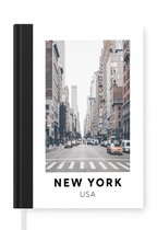 Notitieboek - Schrijfboek - New York - Amerika - Weg - Notitieboekje klein - A5 formaat - Schrijfblok