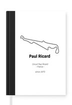 Notitieboek - Schrijfboek - Formule 1 - Frankrijk - Circuit - Notitieboekje klein - A5 formaat - Schrijfblok - Cadeau voor man