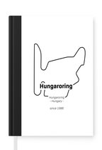 Notitieboek - Schrijfboek - Formule 1 - Hongarije - Circuit - Notitieboekje klein - A5 formaat - Schrijfblok - Cadeau voor man