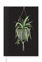 Notitieboek - Schrijfboek - Planten - Hangplant - Plantenhanger - Notitieboekje klein - A5 formaat - Schrijfblok