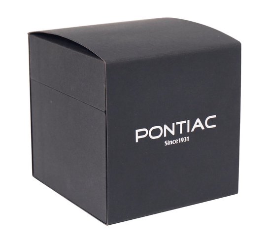 Pontiac Classic P10010 Horloge - Leer - Crème - Ø 28 mm