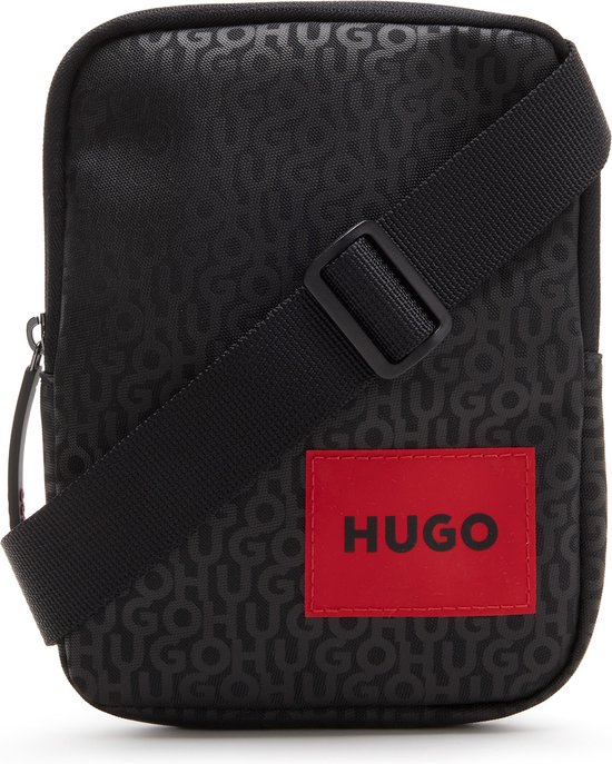 Hugo Boss HUGO Heren Crossbody tas Kunstleer;Textiel Zwart bol
